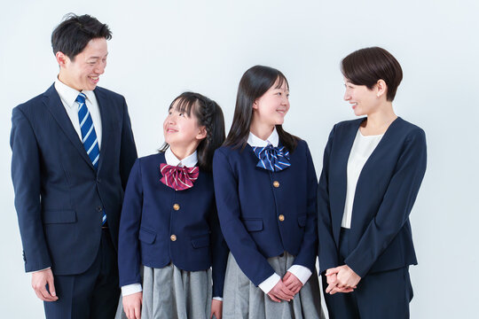 家族 親子 入学式 卒業式