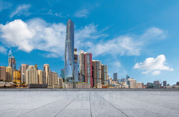 outdoor skyline city building landscape road blue sky cityscape street travel