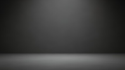 Dark Empty Studio Background with Soft Lighting for Creative or Commercial Use