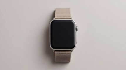 Sleek smartwatch mockup with minimalist design ready for stylish tech promotions and modern lifestyle advertising campaigns, perfect for product showcasing