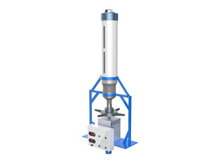 Automatic Fish Feeder Spreader: High-Resolution 3D Render of Centrifugal Rotary Feeding Machine for Commercial Aquaculture and Industrial Technology. Isolated PNG Cutout of Automated Feeding System.