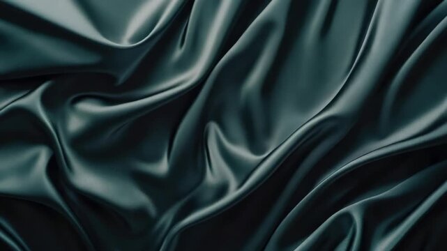 Close-up of silky fabric texture with folds and creases.