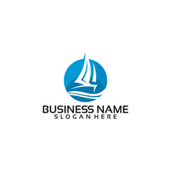 Sailing Boat Logo Design for Business.