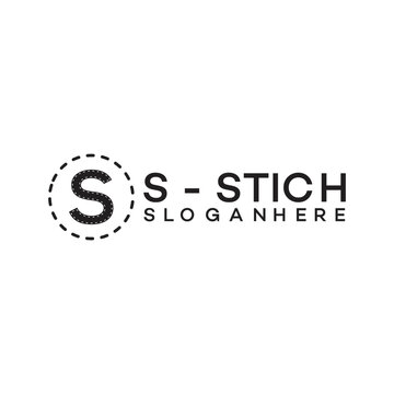 S Stich Logo Design Minimalist Typography Brand Identity.