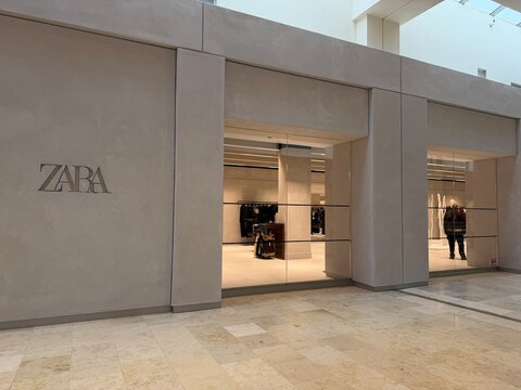 Spanish retail giant Zara opens in the SouthPark Mall in Charlotte, NC