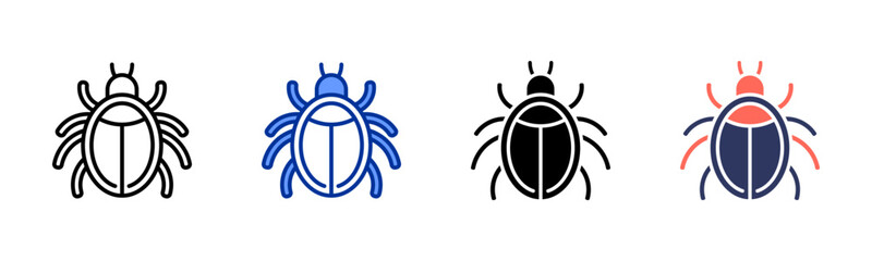 Mite icon set multiple style collection
