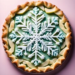 Snowflake Pie with Apples