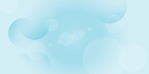 A soft blue abstract background with translucent circles and bokeh effects, creating a serene and modern design.