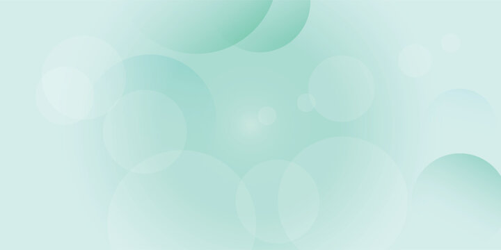 Soft light green abstract background with translucent bokeh circles and gentle gradient effect.