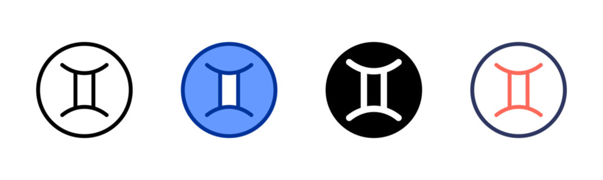 Gemini icon set multiple style collection