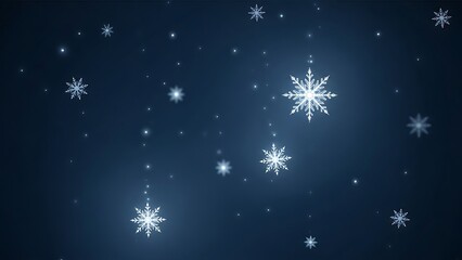 Elegant Snowflake Background for Winter Holidays