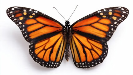 Close Up Detail of Monarch Butterfly