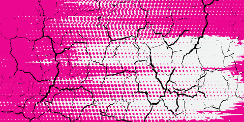 ping and white brush wrap car sticker pattern abstract banner sporty lines red and white color combination grunge brush pattern racing motorsport design. Eps10