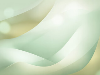 Obraz premium 穏やかな緑が広がる柔光グラデーション背景 / Calm Eco Green Soft Gradient Background