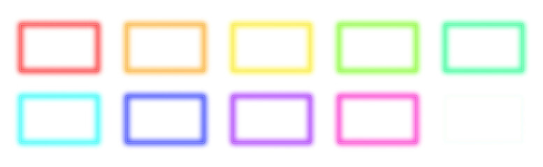 rectangle neon frame. rectangle neon frame png. rectangle neon frame illustration. rectangle neon frame set