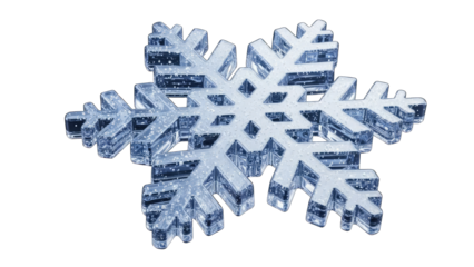 snowflake on white background