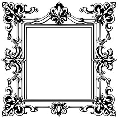 frame with floral ornament