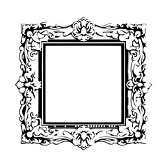 frame with floral ornament