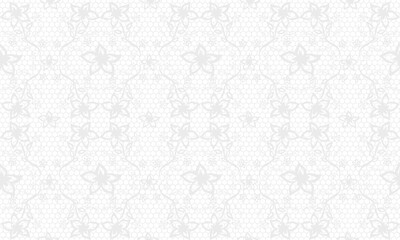 美しい花柄刺繍レースのパターン背景壁紙★flowers lace pattern background