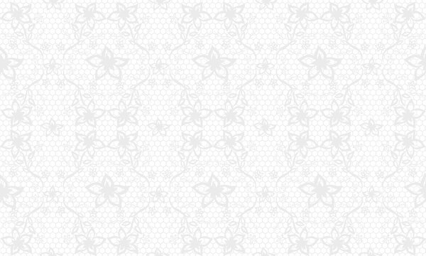 美しい花柄刺繍レースのパターン背景壁紙★flowers lace pattern background