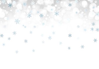 Fototapeta premium Festive Christmas winter glow with magical snowfall decorative overlay 