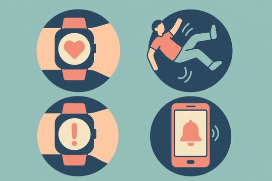 Smartwatch notifications alerting about health and wellness reminders showcasing the importance of self care awareness and modern technological integration into daily life