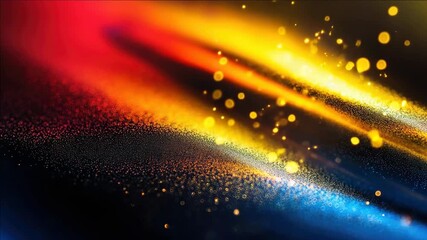 Celebratory burst of vibrant confetti in the air