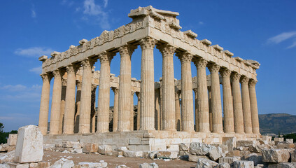 Obraz premium Seismic resistant building pillars stand strong