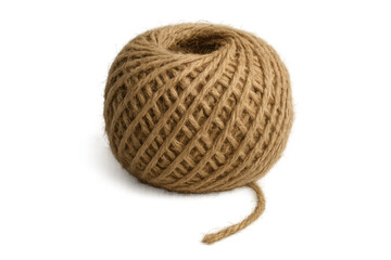 Obraz premium Ball of natural twine providing material for gift wrapping, crafting, gardening, and eco-friendly packaging themes
