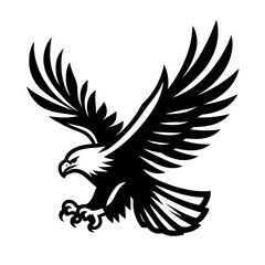 Obraz premium Flying Screaming eagle full b...