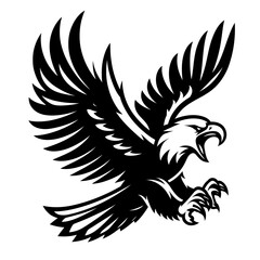 Obraz premium Flying Screaming eagle full b...