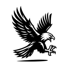 Obraz premium Flying Screaming eagle full b...