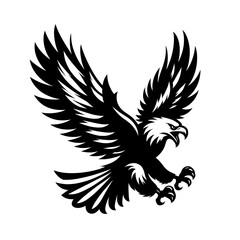 Fototapeta premium Flying Screaming eagle full b...