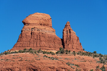 Pointed Dome And Queen Victoria Spire Rock Formations