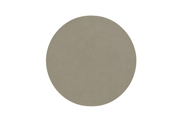 Round blank paper cardboard coaster on transparent background, ready for custom branding and text design