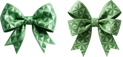 リボン　幾何学柄　模様　柄　装飾物