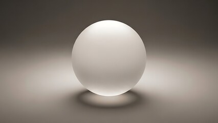 Illuminated Orb on Subtle Gradient Background for Conceptual Illustration