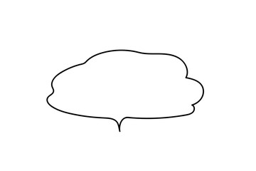 シンプルで可愛い吹き出し