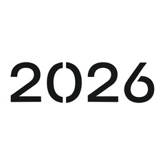 Bold 2026 design element for visionary branding and futuristic concepts