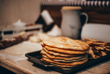 Freshly baked Cake layers