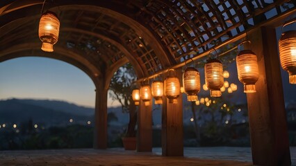 Lantern Archway Evening Walk