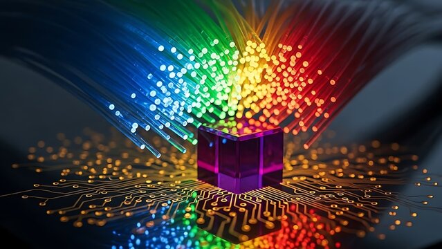 Fiber Optic Network with Quantum Computing Concept and Circuit Board Technology