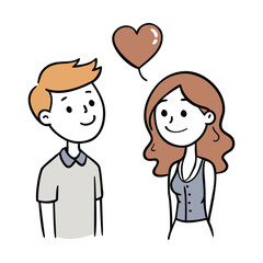 Romantic young couple chatting sweetly, sharing heartfelt messages, emojis, and tender words that express their love, deep connection, and joy in every conversation.
