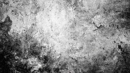 Fototapeta premium A textured, weathered wall with a mix of gray tones, showcasing cracks and imperfections, evoking an industrial feel.
