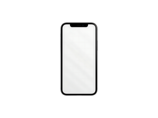 Smartphone mockup with blank screen for app presentation