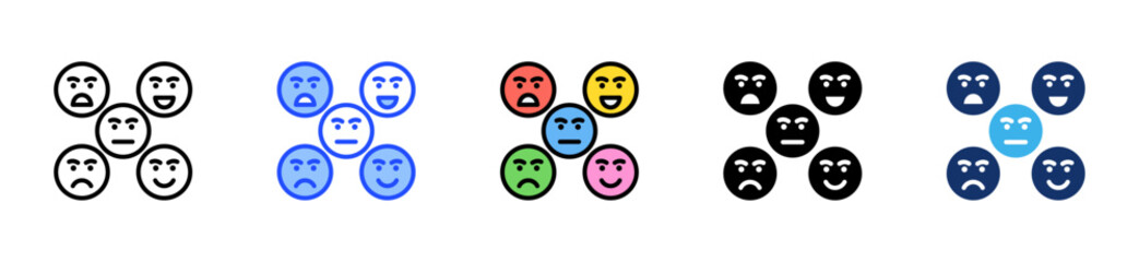 Satisfaction Survey Icon Collection With Multiple Styles