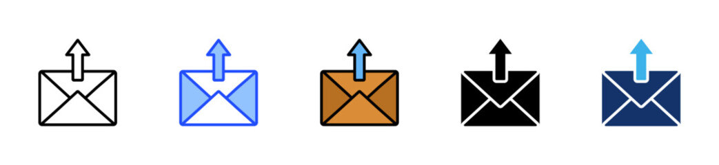 Follow Up Email Icon Collection With Multiple Styles
