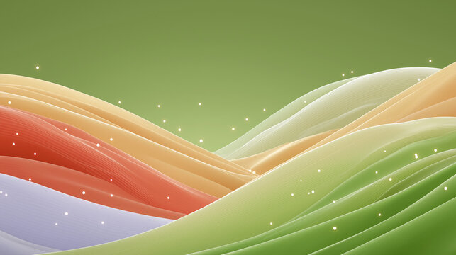 Abstract Gradient Landscape: An eye-catching abstract landscape, the undulating waves of color wash, offering a calming, elegant feel. The design has a subtle suggestion of depth and movement.