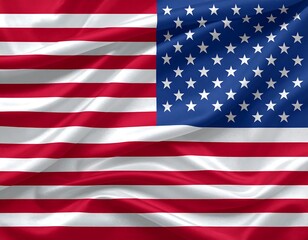 Naklejka premium American flag, striped with red and white, a field of blue with white stars