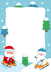 겨울 테두리배경